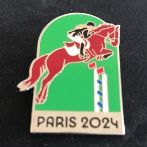 OLYMPIC 2024 Paris HORSE JUMPING DRAGO PIN 16.99 PicClick