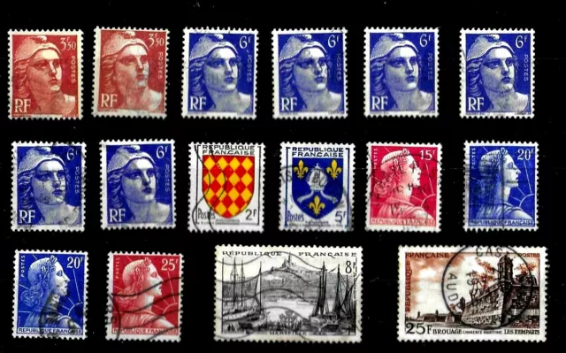 Lot De Timbres   Oblitere (Annee 1945/55)