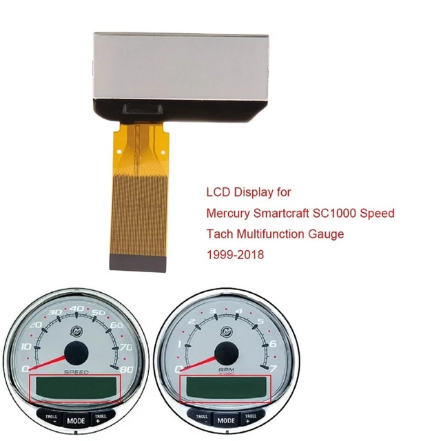 Display Fnt DASHBOARD LCD DISPLAY for Mercury SC1000 Speedometer Tachometer Muf EUR ...