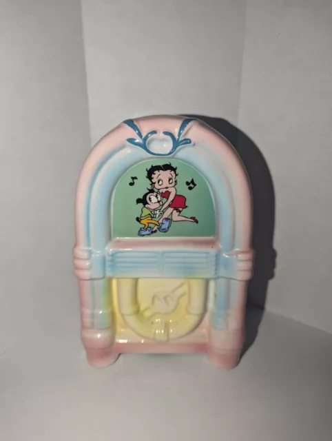 Vintage 1986 Vandor Ceramic Betty Boop Jukebox Piggy Bank