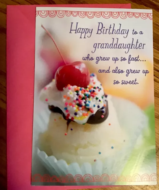 Happy Birthday To A GrandDaughter who Grew Up so Fast Hallmark Greeting Card