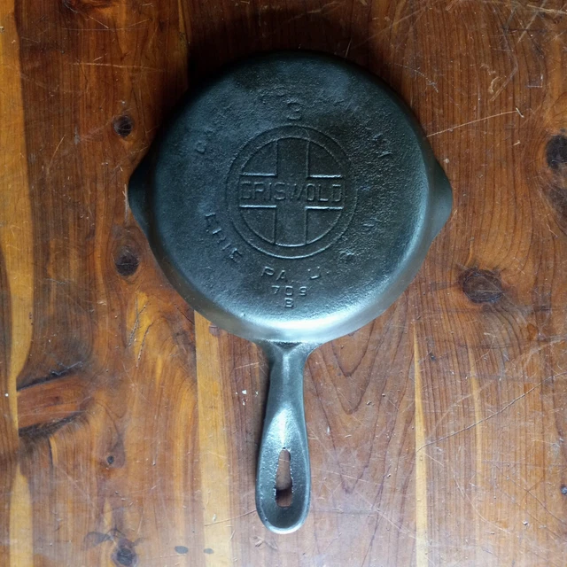 Vtg Griswold No 3 Cast Iron 6 1/2" Skillet Large Block Logo
