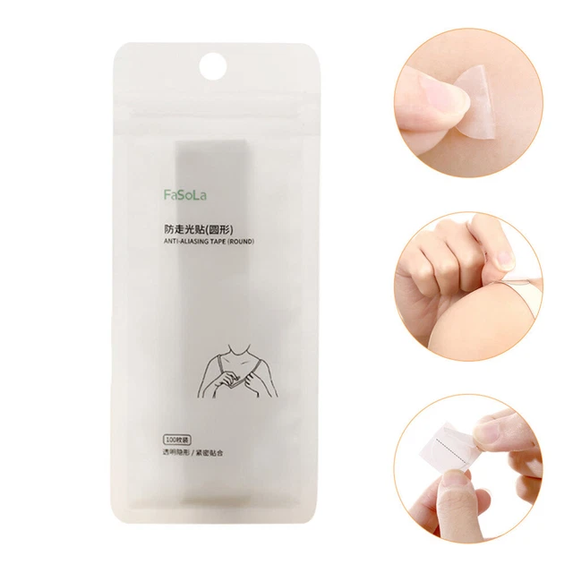 200 pegatinas antiluz ropa de cinta transparente de doble cara transparente para mascotas