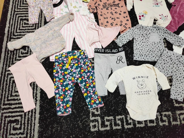 #C97💜 Huge Bundle Of Baby Girl Clothes 0-3-6months NEXT GEORGE DISNEY BLUEZOO 8