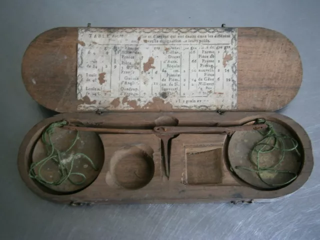 Balance Changer 18° S Trebuchet Antique Louis XVI Ecus Gauges Gold Oak Carved