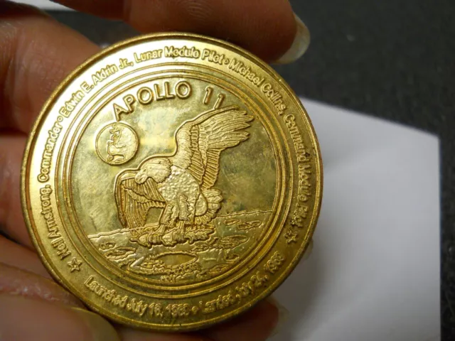 NASA Space Shuttle Mission Apollo 11 50th Anniversary Brass Challenge Coin