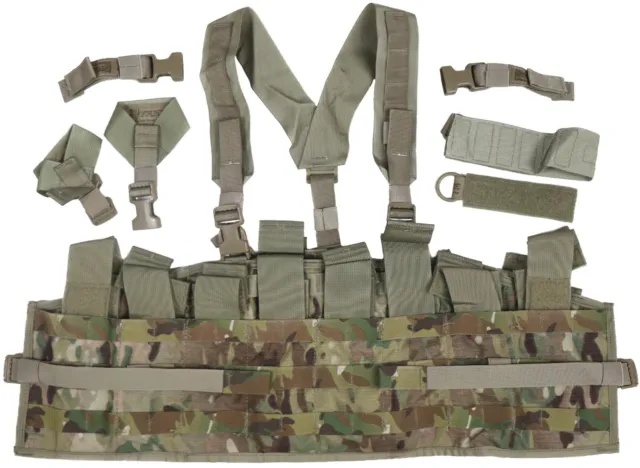 Complete US Army OCP Multicam Molle II Tactical Assault Panel TAP Chest Rig Vest