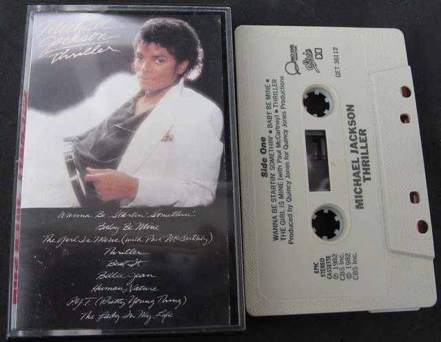 Michael Jackson THRILLER Album K7 Cassette Audio Tape 1982