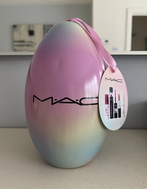 MAC Beauty Huevo Maquillaje Regalo EDICIÓN LIMITADA LATA DE HUEVOS NUEVO