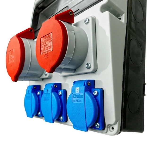 Disjoncteur FI Distributeur Chantier CEE 32A/16A - Walter Kraft - IP44 3x230V