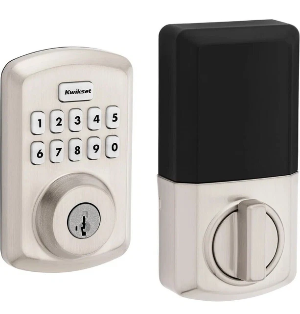KWIKSET POWERBOLT 250 10Button Keypad Electronic Deadbolt Lock in