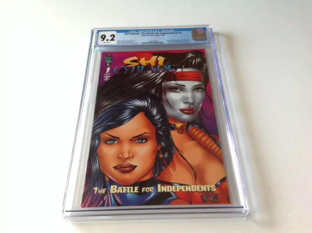 Shi Cyblade Battle For Independents 1 Cgc 9.2 Rare Variant Crusade Comics