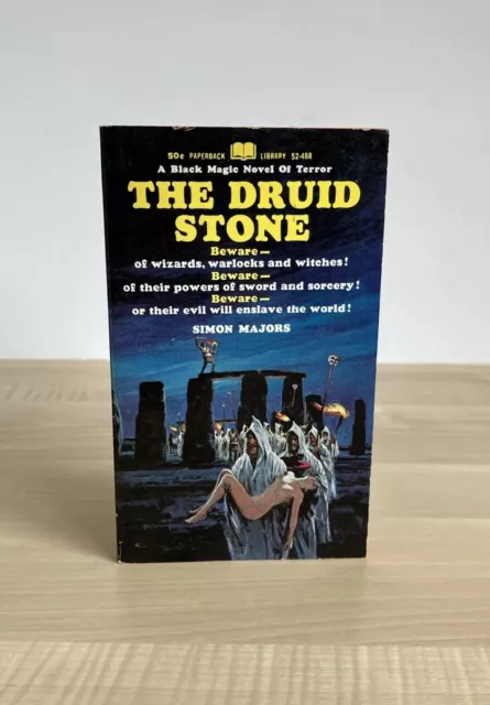 The Druid Stone, Simon Majors | 1st Edition Paperback Library 1967 | Excellent