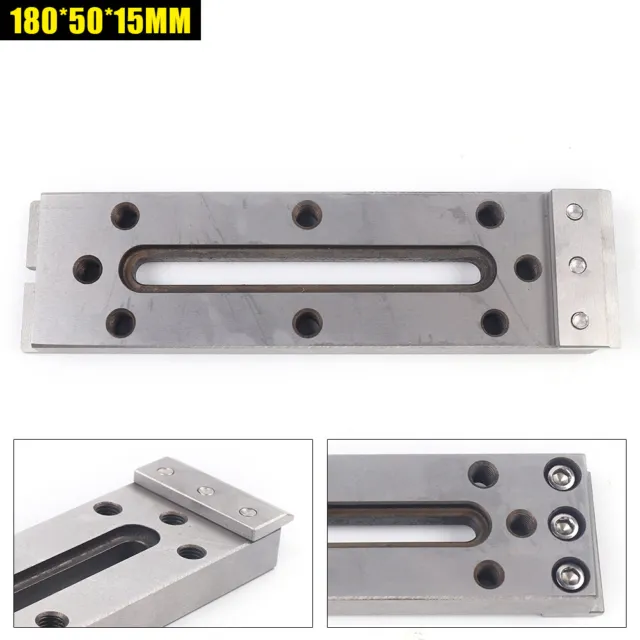 New Silver CNC Wire EDM M8 Fixture Board Stainless Steel Jig Lathe Clamp Tool