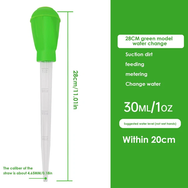Portable Aquarium Dropper Pipette Cleaner Manual Tool Fish Tank Siphon Pump 3