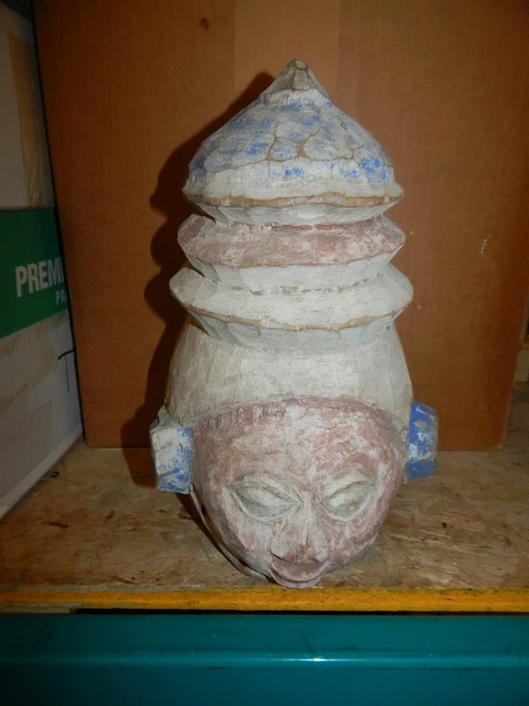 Antique African Yoruba Wood Mask
