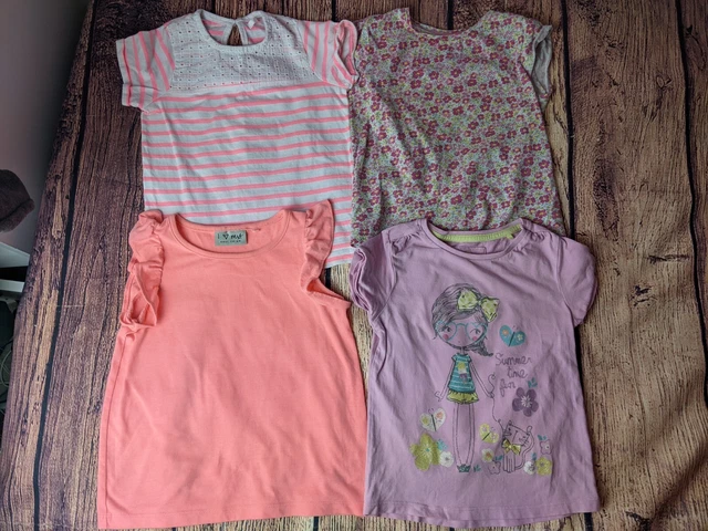 Girls short sleeve Tops T-shirt Bundle Size 2-3 Years Next Tu Mothercare Vgc
