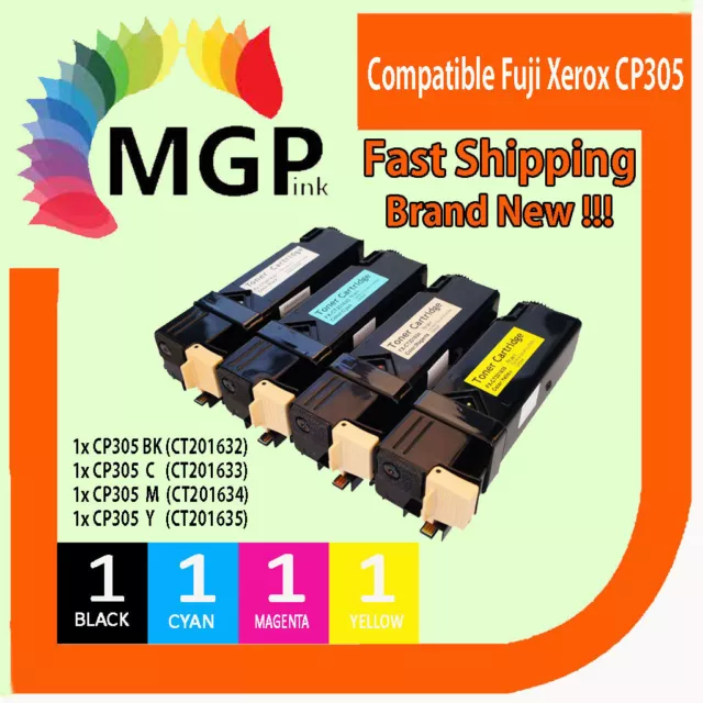 4 Pack Compatible Printer Toner Fuji Xerox DocuPrint CP305D CM305DF CM305D CP305