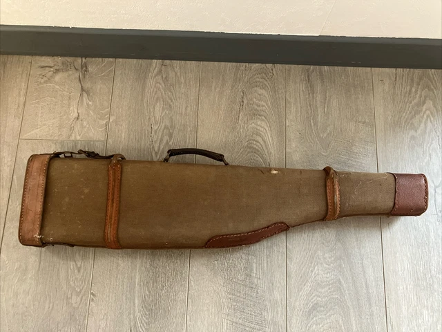 ANCIEN ÉTUI À fusil de chasse forme jambon en cuir EUR 12,00 - PicClick FR