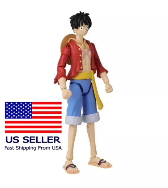 Bandai Anime Heroes One Piece Monkey D Luffy cloak battle suit crouching  ornaments model King of Thieves hand-me-down Toys - AliExpress