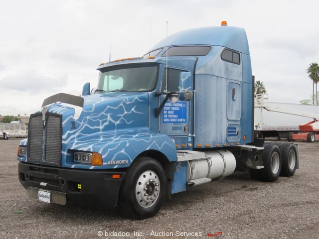 Kenworth T600 T/A Sleeper Semi Truck Tractor Detroit Diesel 18 Speed A/C bidadoo