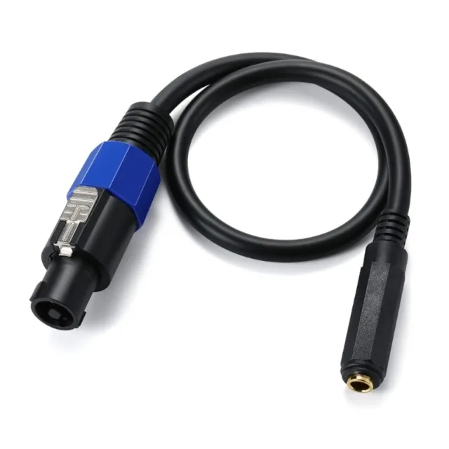 1/4" Female TS to Speakon Male Connector Speaker Cable Speakon to 1/4 Plug