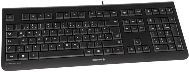 Tastiera tedesca Cherry KC 1000 nera QWERTZ cablata (A)