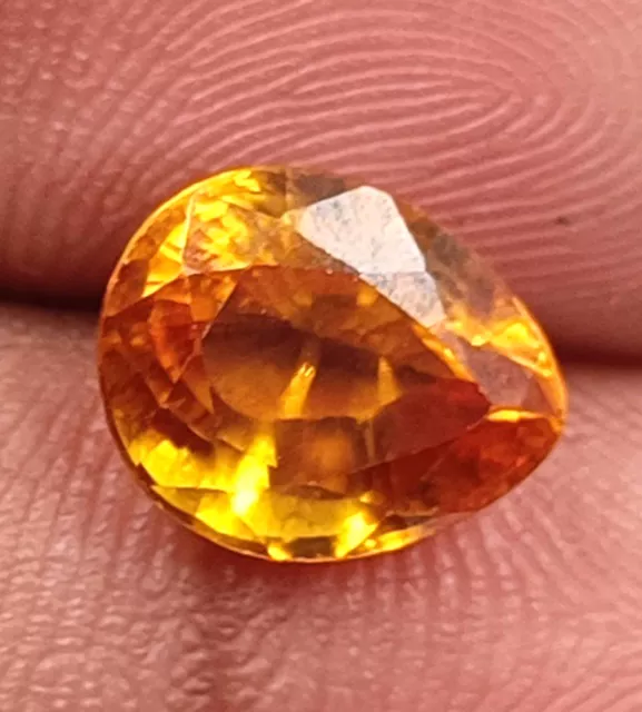 A One Quality Natural Yellow Sapphire 4-5Carat Certified Pear Cut Loose Gemstone