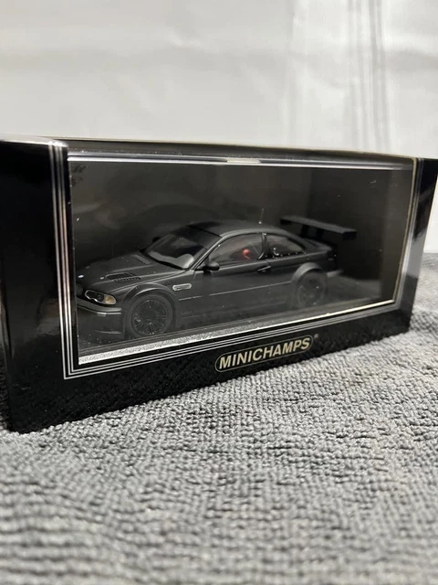 MINICHAMPS BMW M3 GTR E46 1/43 Homologation in BLACK $90.95