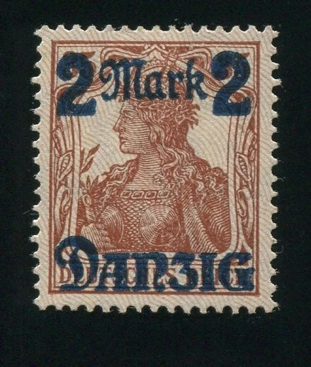 Danzig Germania MiNr 43 II * ungebraucht einwandfrei