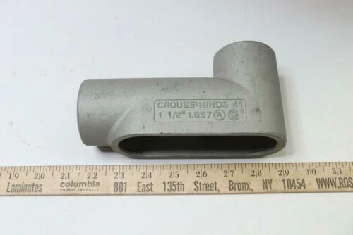 Crouse-Hinds Form 7 Rigid Conduit Outlet Body Cover Feraloy 1-1/2" LB57