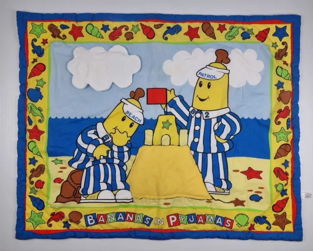Vintage 1998 Bananas In Pyjamas Baby Play Mat Change Rug Interactive Kids ABC