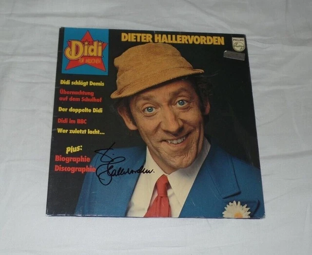 Dieter Hallervorden, Original Signed Vinyl/LP Cover Didi Millionen. + LP (O3)