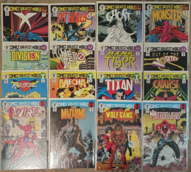 Dark Horse 16 Comic's Greatest World Lot 1st Appearances Barb Wire Ghost SEE PIC