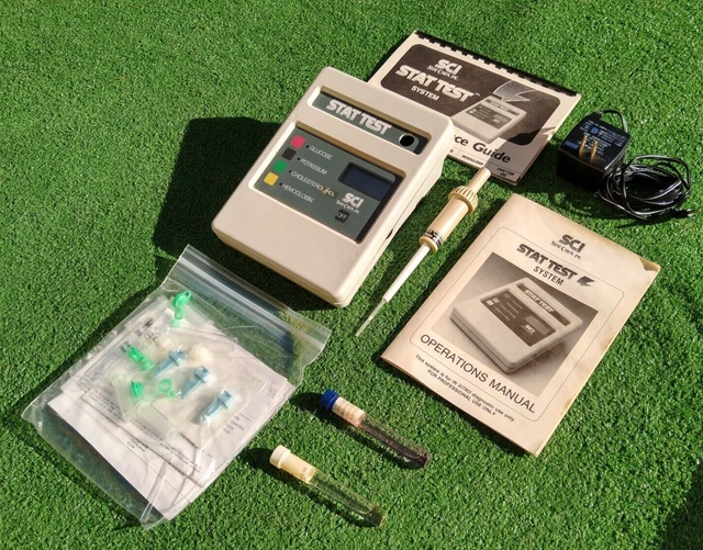 1989 Vintage Science Decoración/para piezas/salvamento analizador de prueba estadísticas sistema de colección