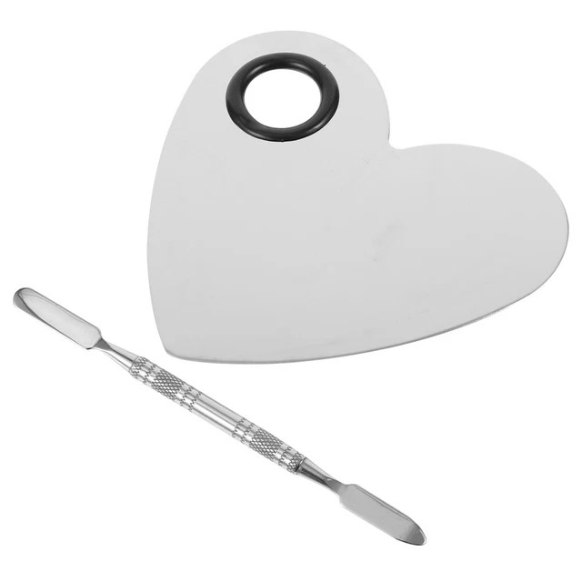 Stainless Steel Palette Makeup Mixing Tray Metal Watercolor