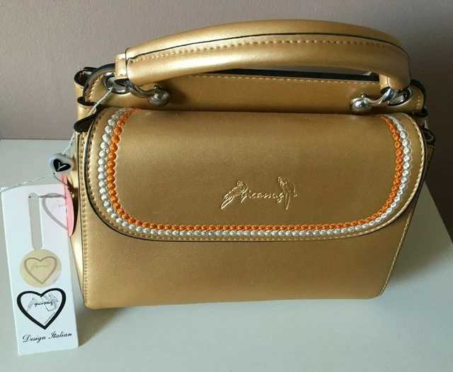 Sac à Main GUESS Pour Femme - Rabat Avec Logo - Poignée Haut - Marron Similicuir - Neuf Avec étiquettes
