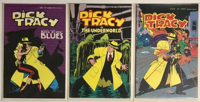Dick Tracy #1 2 3 Prestige Format Comics Lot WD Publications 1990 Full Set FN/VF