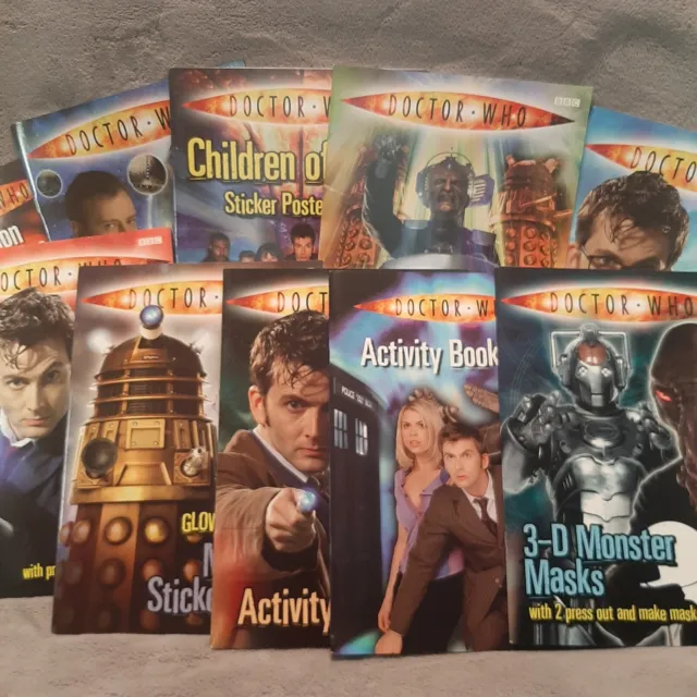 Doctor Who Activity Books Stickers Puzzles Masks Variety to Choose from NEW