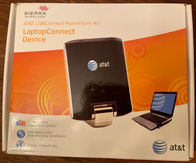Sierra Wireless AT&T Momentum AirCard 313U USBConnect 4G LTE USB Modem 65256