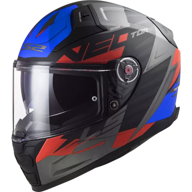 LS2 FF811 Vector II Absolute M.Black Rot Blau Integralhelm - Kostenloser Vers...