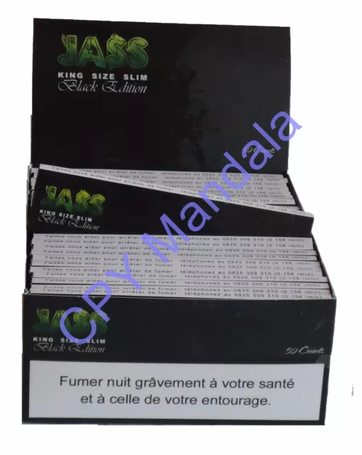 JASS SLIM Black Edition 50 Carnets  (King Size Rolling Paper) 2