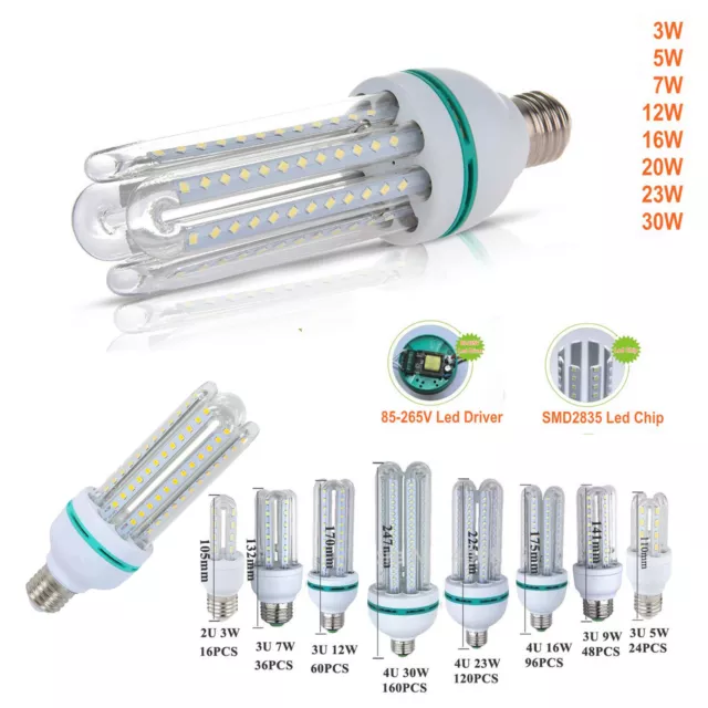 Lampada Lampadina Faretto Led Smd Ultra Liminosi Luce 6000K Attacco E27 E14