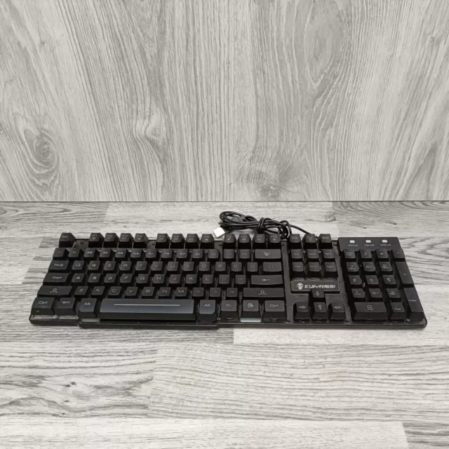 Deco Gear Mechanical Gaming Keyboard, Anti-Ghosting, Ergonomic Fixed Palm Rest, Full Customizable RGB Backlit, Carbon Fiber Design, Outemu Blue Switch