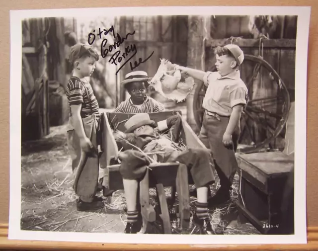 GORDON "PORKY" LEE  of Our Gang   Signed 8 x 10 photo