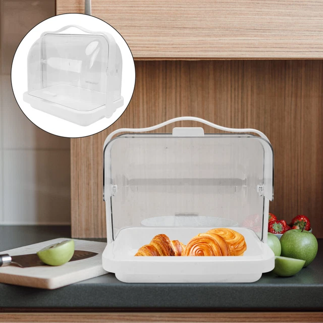 Boîte de rangement de poche 1PC avec couvercle boîte à pain pratique