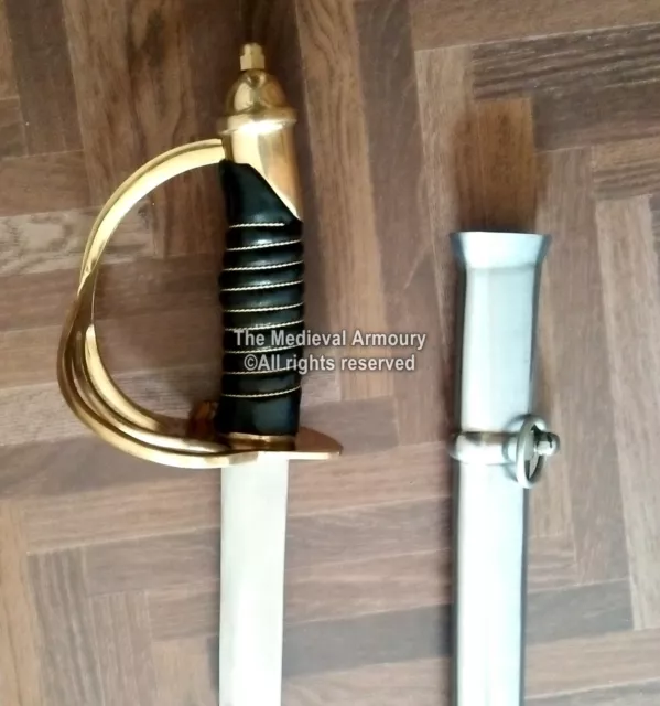 Civil War Replica Confederate Cavalry Officer's Saber Sword with scabbard