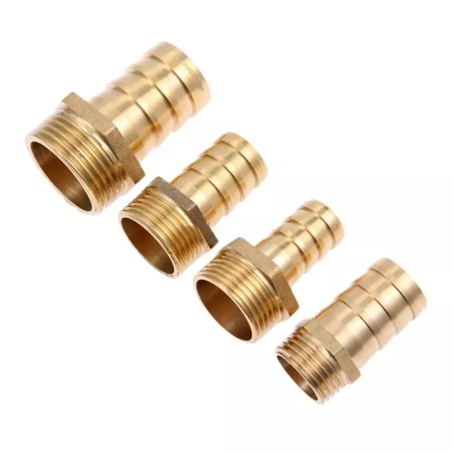 Brass 3 4 1 2 1 NPT Male Thread to Hose Barb Coupler Adaptor Fitting Connector