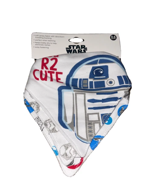 NEW - 3 Pack STAR WARS Bibs - R2D2 Stormtrooper - Mothercare - 0-6 Months Disney