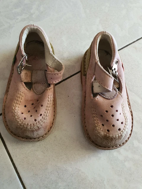CHAUSSURES FERMEES FILLE A Boucle Rose Pointure 23 Kickers